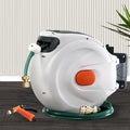 Greenfingers Water Hose Reel 20M Retractable Garden Brass Spray