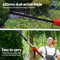 Giantz Cordless Pole Hedge Trimmer Electric Garden Pruner