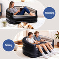 Gardeon Inflatable Air Sofa 2 Seater Couch Lounge Chair Camping