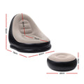 Gardeon Inflatable Chair Ottoman Air Sofa with Pump Camping