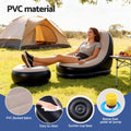 Gardeon Inflatable Chair Ottoman Air Sofa with Pump Camping