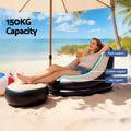 Gardeon Inflatable Chair Ottoman Air Sofa with Pump Camping