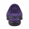 Gardeon Inflatable Chair with Ottoman Air Sofa Blow Up Air Chair for Camping with Pump Purple