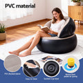 Gardeon Inflatable Chair Blow Up Air Sofa Camping with Pump