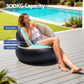 Gardeon Inflatable Chair Blow Up Air Sofa Camping with Pump
