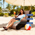 Gardeon Inflatable Chair Sun Lounger Air Sofa Camping Pump