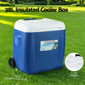 Glacio 38L Portable Ice Cooler Box Wheels Camping Fridge