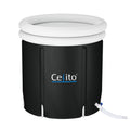 Weisshorn Ice Bath 75x75cm Inflatable Folding Spa Massage Tub