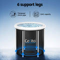 Weisshorn Ice Bath 75x75cm Inflatable Folding Spa Massage Tub