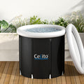 Weisshorn Portable Ice Bath Tub 80x80cm Inflatable Spa Massage