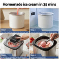 Devanti Ice Cream Maker 2L Gelato Sorbet Machine Silver