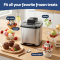 Devanti Ice Cream Maker 2L Gelato Sorbet Machine Silver