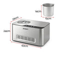 Devanti 2L 2-in-1 Ice Cream & Yogurt Maker Machine No Pre-Freezing Homemade Gelato Sorbet