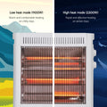 Devanti 2200W Infrared Radiant Heater Portable Electric Space White