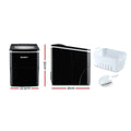 Devanti Portable Ice Cube Maker 2L Black Benchtop Home Bar Machine