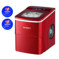 Devanti Portable Ice Cube Maker 2L Red Benchtop Home Bar