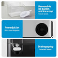 Devanti Ice Maker Machine 20kg Chewable Nugget Ice Countertop w/Self Cleaning