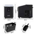 Devanti Ice Maker 11-12kg Portable Bullet Cube Machine Black