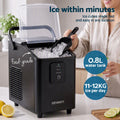 Devanti Ice Maker 11-12kg Portable Bullet Cube Machine Black