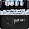 Devanti Ice Maker 11-12kg Portable Bullet Cube Machine Black