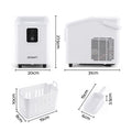 Devanti Ice Maker 11-12kg Portable Bullet Cube Machine White