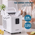 Devanti Ice Maker 11-12kg Portable Bullet Cube Machine White