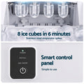 Devanti Ice Maker 11-12kg Portable Bullet Cube Machine White