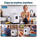 Devanti Ice Maker 11-12kg Portable Bullet Cube Machine White