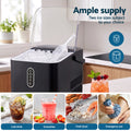 Devanti Ice Maker Portable Ice Machine Countertop Bullet Cube 12KG Black