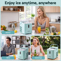 Devanti 12KG Ice Maker Machine Bullet Ice Cube Portable Green