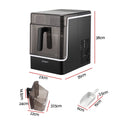 Devanti Ice Maker 23kg Portable Basket Square Cube Machine Black