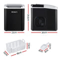 Devanti Ice Maker Machine 12kg Portable Countertop Self Cleaning Black