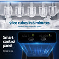 Devanti Ice Maker Machine 12kg Portable Countertop Self Cleaning Black