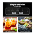 Devanti 2.4L Portable Ice Cube Maker Stainless Steel