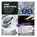 Devanti 2.4L Portable Ice Cube Maker Stainless Steel