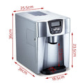 Devanti 2L Portable Ice Maker Water Dispenser Silver