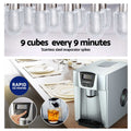 Devanti 2L Portable Ice Maker Water Dispenser Silver