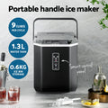 Devanti 12kg Ice Maker Machine 1.3L Black w/Scoop
