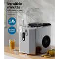 Devanti Portable Ice Maker 12kg Stainless Steel Countertop
