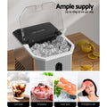 Devanti Portable Ice Maker 12kg Stainless Steel Countertop