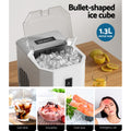 Devanti 12kg Ice Maker Machine Portable Countertop 2L Black