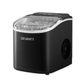 Devanti Portable Ice Maker 12kg Black Countertop Bar Machine