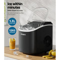 Devanti Portable Ice Maker 12kg Black Countertop Bar Machine