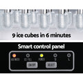 Devanti 12kg Ice Maker Machine Self Cleaning Silver