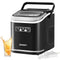 Devanti Ice Maker 12kg Portable Countertop Self Cleaning Black 1.3L