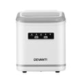 Devanti Ice Maker Machine Portable 12kg Self Cleaning 1.3L White