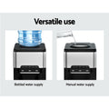 Devanti 20kg Ice Maker Cold Hot Water Dispenser 3L Silver