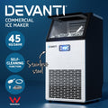 Devanti Commercial Ice Maker 45kg/24hr Stainless Steel Bar