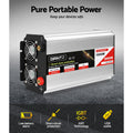 Giantz 1000W 2000W Pure Sine Wave Power Inverter 12V 240V