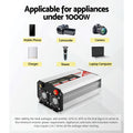 Giantz 1000W 2000W Pure Sine Wave Power Inverter 12V 240V